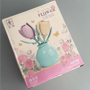 Amazon Flower Building Blocks - Pink, Purple, Cream